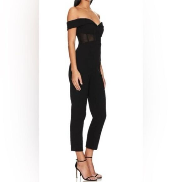 MISHA Bodice Black Jumpsuit - Picture 2 of 16